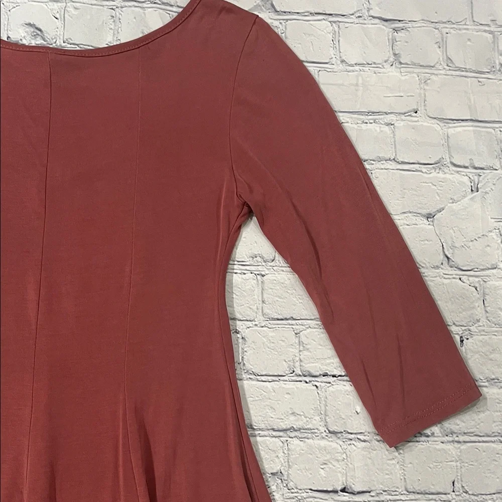Rust Red Flowy Dress - Picture 10 of 13